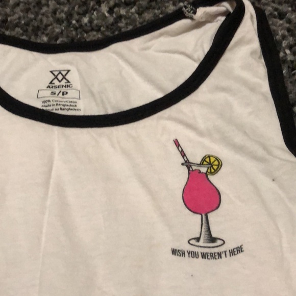 | ARSENIC | Adult Small White Tank-Top | - Picture 3 of 4